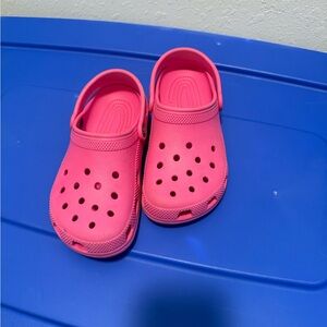 Kids Pink Crocs Size 2